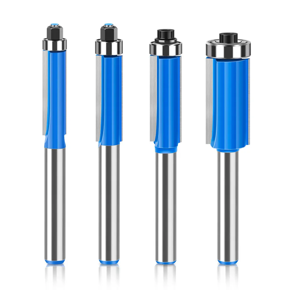 TCT 2‑Flute Straight Trimmer Router Bit – Dedicated Woodworking & Acrylic Edge Trimming Cutter for Trim Routers